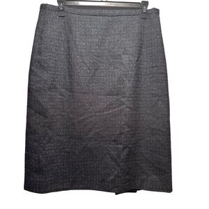 Pendleton Petite Country Clothes Wool Silk Skirt in Gray knee-length A-line VGUC